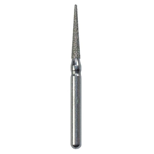 Defend FG #858.014 Medium Needle Shaped Diamond Bur, 5/Pk