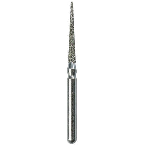 Defend FG #859.014 Medium Needle Shaped Diamond Bur, 5/Pk