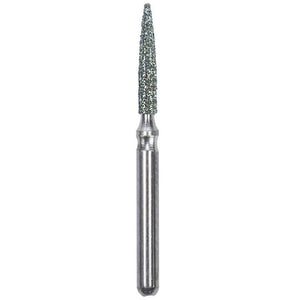 Defend FG #862.012 Medium Flame Shaped Diamond Bur, 5/Pk