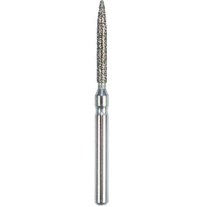 Defend FG #863.012 Medium Flame Shaped Diamond Bur, 5/Pk
