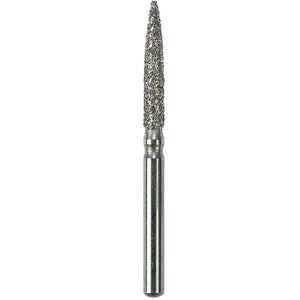 Defend FG #863.016 Medium Flame Shaped Diamond Bur, 5/Pk
