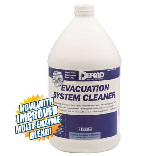 Defend SURG Evacuation System Cleaner, 128 Treatments/Gallon, 1 Gallon Bottle | SurgiMac Dental Supply