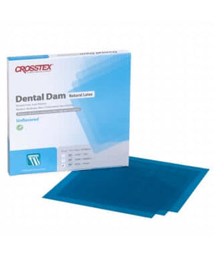 Dental Dam, Thin Blue, Unflavored 19302