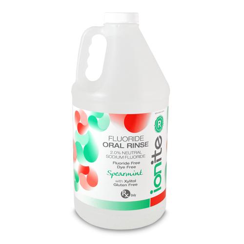 Ionite-R Neutral Sodium Fluoride Rinse - 64oz (1.9 Liter) Bottle | SurgiMac Dental Supply
