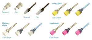 Latch type cup shape brush, Soft red bristles - premium quality 645-144