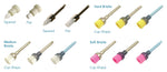 Latch type cup shape brush, Medium white/clear bristles 245-144