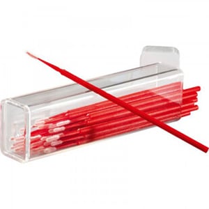 LuxaBond Endo Brush Refill, Red, Package of 25 Endobrushes