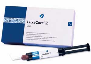 DMG america | LuxaCore Z Dual Smartmix Refill, (2) 9g Syringes, (Blue Shade) (10) Smartmix Tips, (10) Intra-Oral Tips | 213335