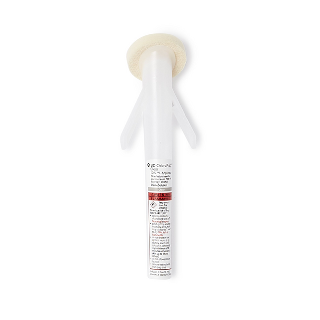 BD | Skin Prep Solution ChloraPrep™ Clear Foam Applicator 2% / 70% Strength CHG (Chlorhexidine Gluconate) / Isopropyl Alcohol Sterile | 930400