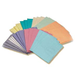 House Brand Polyback Aqua Patient Bibs Plain Rectangle (13