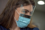 Earloop Mask With face Shield- Blue | SurgiMac Dental Supply