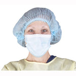 Dukal Bouffant Cap, Accordion Style, Blue, 24", 100/Pk. Made of Spunbonded