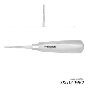 SurgiMac #2mm Luxating Elevator, Straight, Serrated Tips, Stainless Steel, Air Series, 1/Pk | SurgiMac Dental Supply