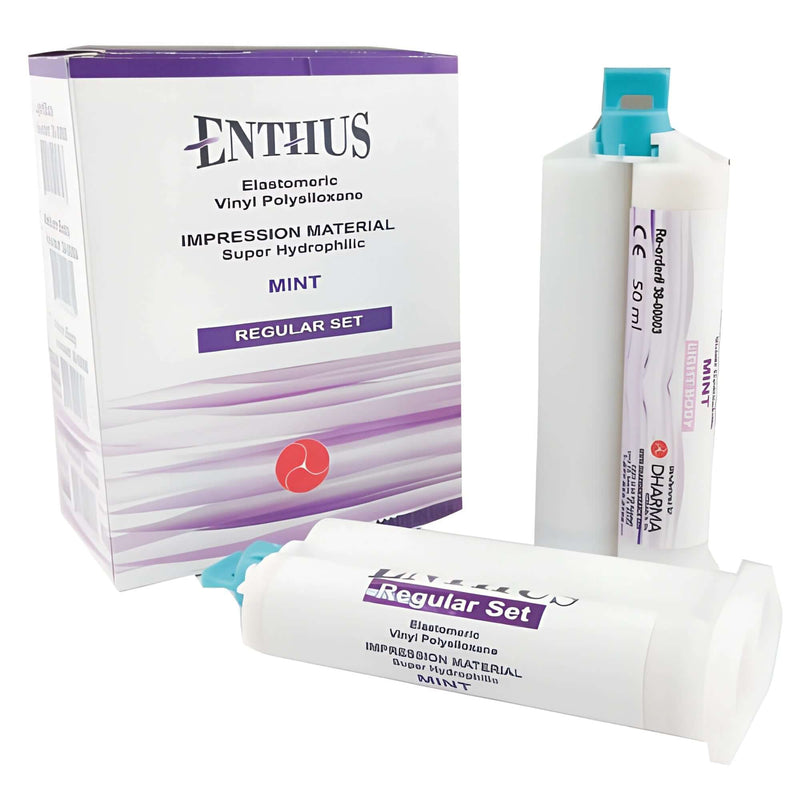ENTHUS VPS, Spearmint, 4 x 50ml cartridges | SurgiMac Dental Supply