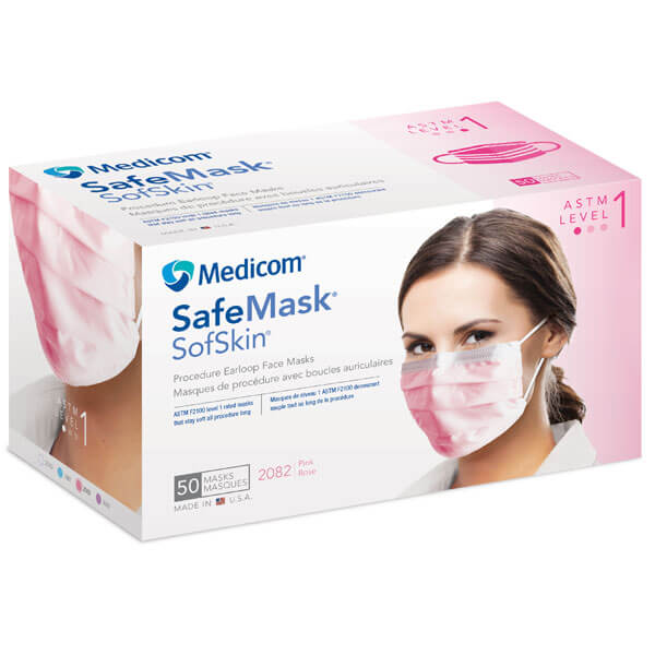 Earloop Mask, Astm Level 1, 50/Bx, 10 Bx/Cs 2082-m