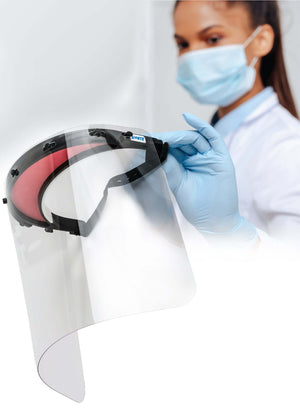 SS White Face Shield Extra Width (360 MM) - Pack Of 30 | SurgiMac Dental Supply