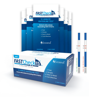 Sterisil FastCheck 15 In-Office Water Test Strip - Pack of 6 | SurgiMac Dental Supply