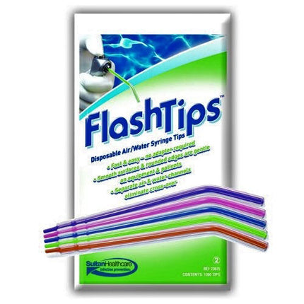 Flashtips Disposable Water Syringe Tips, 1200/bg