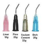 Safe-Dent Disposable Pre-Bent Needle Tips, blunt-end | SurgiMac Dental Supply