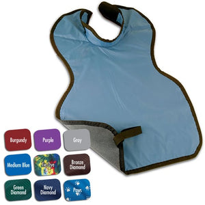 Flow Dental X-Ray Child (20" x 20") Lead-Free Apron With Collar - GRAY. Front Bib