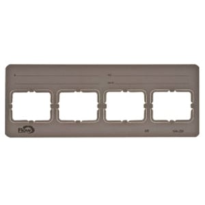 Flow Dental GreyLight Film Mounts Plastic/Grey 4 Window Horizontal, Size 2, box of 100