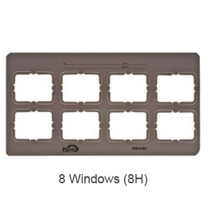 Flow Dental GreyLight Film Mounts Plastic/Grey 2 Rows, 8 Window Horizontal, Size 2, box