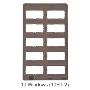 Flow Dental GreyLight Film Mounts Plastic/Grey 10 Window Bite Wing, Size 2, box of 100