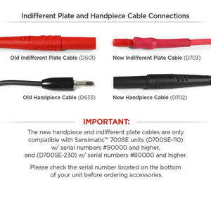 Original Indifferent Plate & Red Cable for Sensimatic® D601