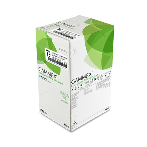 Novaplus Gloves, Gammex PI Underglove, Polyisoprene, Powder-Free, Green, Non-Latex V20687255-1