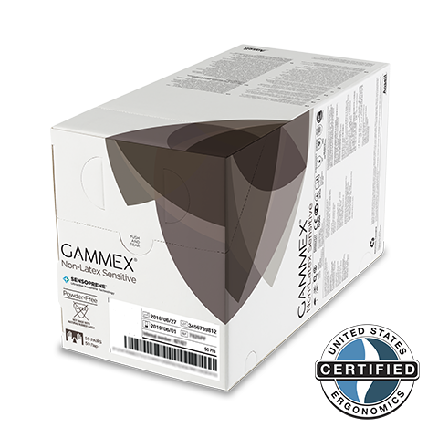 Ansell Gammex Non Latex Accelerator Free Sensitive Gloves | 20277255-5.5-50prbx | Ansell | SurgiMac