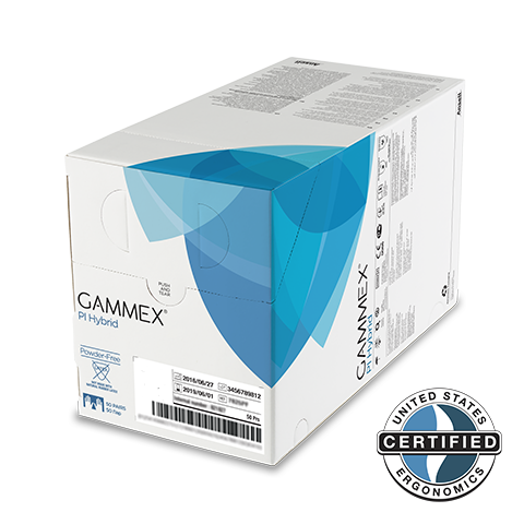 Ansell Gammex Pi Hybrid Powder Free Non Latex Surgical Glove | 340063055-5.5-50prbx | Ansell | SurgiMac