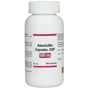 House Brand Amoxicillin 500 Mg, Bottle Of 100 Capsules | SurgiMac Dental Supply