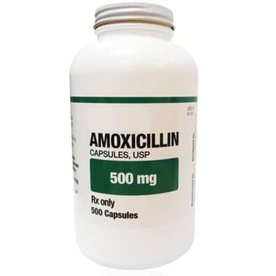 House Brand Amoxicillin 500 mg, Bottle of 500 Capsules