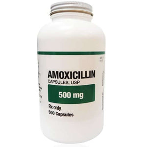 House Brand Amoxicillin 500 Mg, Bottle Of 500 Capsules | SurgiMac Dental Supply