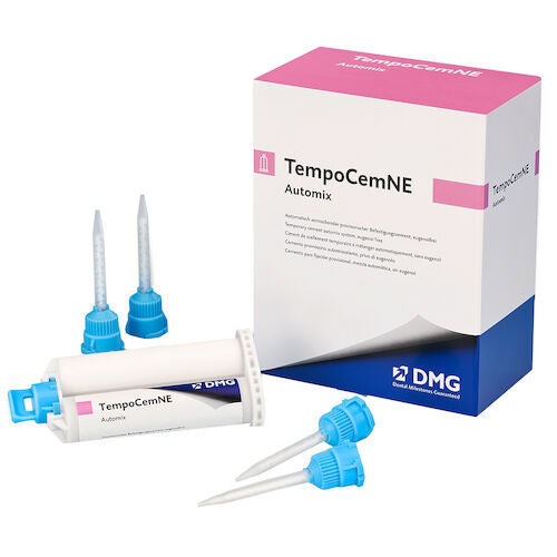 TempoCemNE Zinc Oxide Non-Eugenol Automix Refill, (1) 25mL Cartridge, (40) Automix Tips 110302