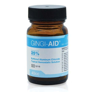 Gingi-Aid 25% Buffered Aluminum Chloride Topical Hemostatic Solution 40cc | SurgiMac Dental Supply