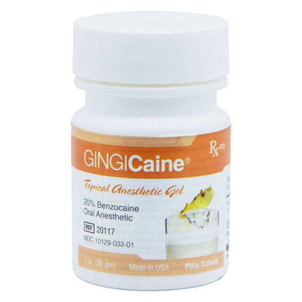 GINGICaine® Topical Anesthetic Gel 20% Benzocaine, Piña Colada