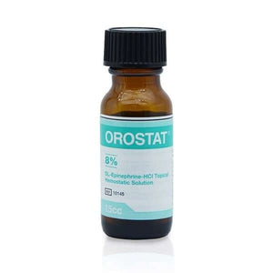 Orostat 8% dl-Epinephrine HCl Topical Hemostatic Solution 15cc | SurgiMac Dental Supply