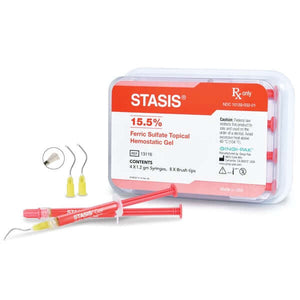 STASIS® 15.5% Ferric Sulfate Topical Hemostatic Gel Syringe, 1.2 mL Syringe 4-Pack | SurgiMac Dental Supply