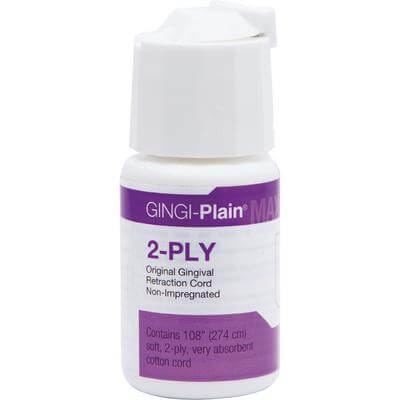 Gingi-Plain Max Original Gingival Retraction Cord Non-Impregnated 2-Ply | SurgiMac Dental Supply