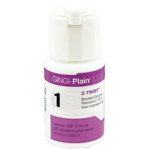 Gingi-Plain Max Z-Twist Braided Gingival Retraction Cord Non-Impregnated #1 | SurgiMac Dental Supply