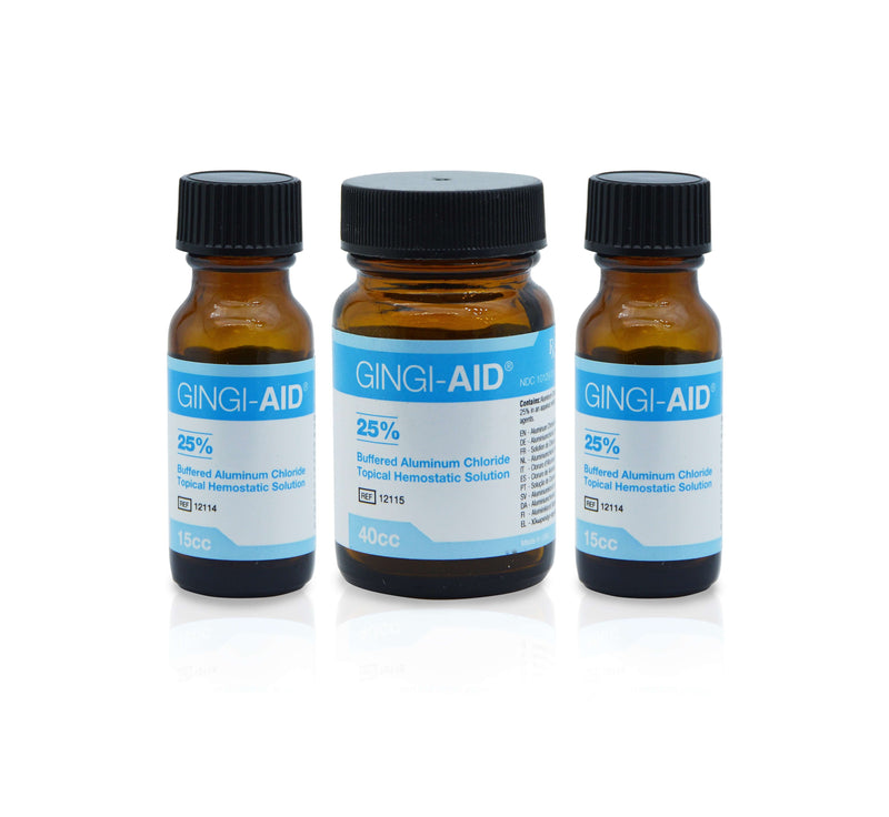 Gingi-Aid 25% Buffered Aluminum Chloride Solution (Astringent), 15 mL Bottle | SurgiMac Dental Supply