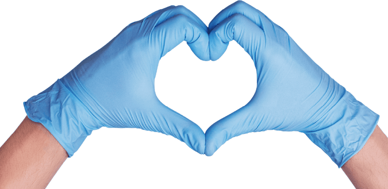 Nitrile Exam Gloves MacFit by SurgiMac | Blue | 100 Count 2115-XS