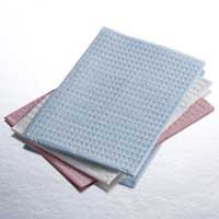 Patient Bibs Pink 13" x 18" 2-Ply Paper/1-Ply Poly, Plain Rectangle 500/Case | SurgiMac Dental Supply