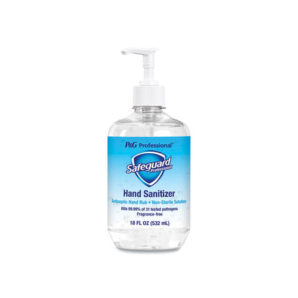 Safeguard Professional Hand Sanitizer, Gel, 18oz, 69% Ethanol, 12/cs