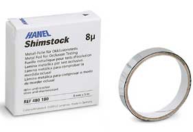Hanel Shimstock Foil 8µ 8mm Wide, 5 m | SurgiMac Dental Supply