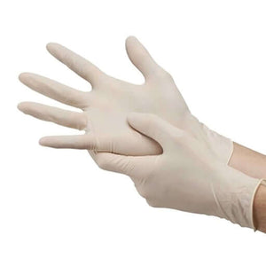 House Brand Powder-Free Latex Gloves, Non-Sterile, Medium, 100/B | SurgiMac Dental Supply