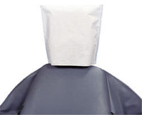 House Brand 10"L X 13"H White Tissue/Poly Head Rest Covers, Box Of 500 Covers | SurgiMac Dental Supply
