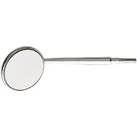 Hu-Friedy #4 Mirror Head Cone Socket Front-Surface. Metal Mouth Mirror, Box | SurgiMac Dental Supply