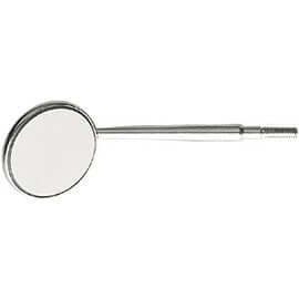 House Brand #5 Mirror Head, Cone Socket Front-Surface. Metal Mouth Mirror, Box | SurgiMac Dental Supply